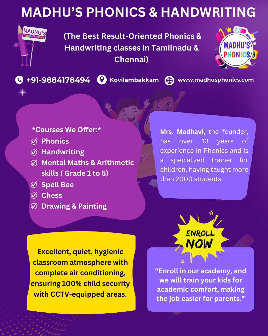 _Coursess We Offer Phonics Handwriting Chess Drawing & Painting (2)